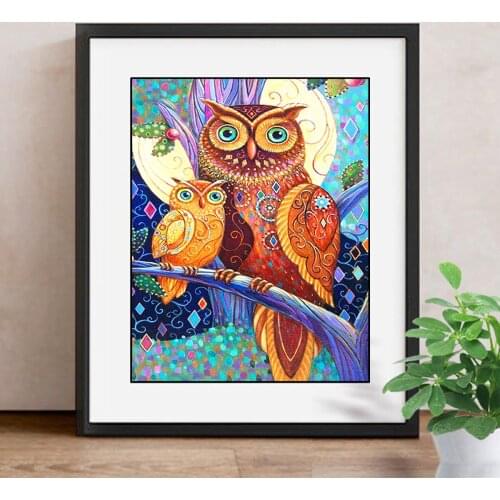 5D DIY Diamond Painting Full Square Animal Owl Embroidery Sale Picture Rhinestone Diamond Mosaic Home Decor Drop Ship