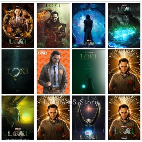 5D DIY Diamond Painting Marvel Disney Loki Season 1 TV Series Diamond Mosaic Embroidery Cross Stitch Full Drill Home Decor Gift