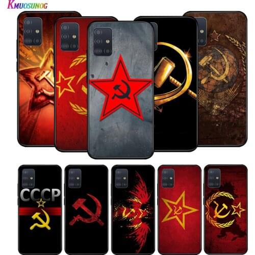 Silicone Soft Cover Red Soviet Union USSR Flag for Huawei P40 P30 P20 Lite E Pro P Smart Z Plus 2019 P10 P9 Lite Phone Case