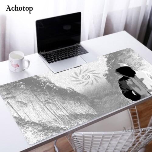 Black and White Art Mouse Pad 30x60 Notbook Computer Mousepad Overlock Edge Gaming Gamer to Laptop Keyboard Mouse Mat for Dota2