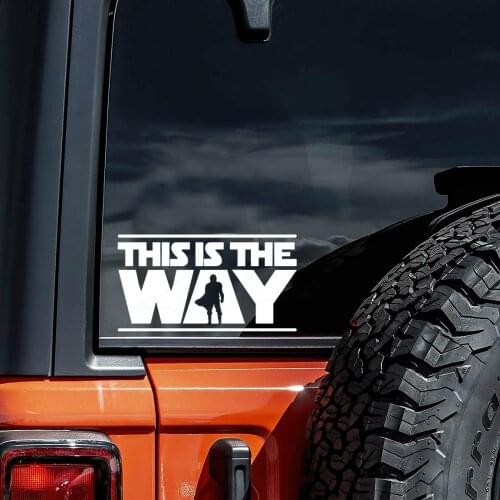 THIS IS THE WAY Car Stickers Cross-country Decor Motorcycle Decals Decorative Accessories Creative PVC Waterproof Car Styling