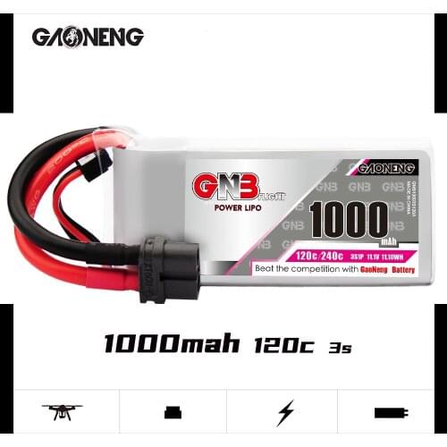 GAONENG GNB 1000mAh 3S 11.1V 120C/240C Light Weight Lipo battery with XT30 Plug for FPV Drone RC Quadcopter Helicopter Parts