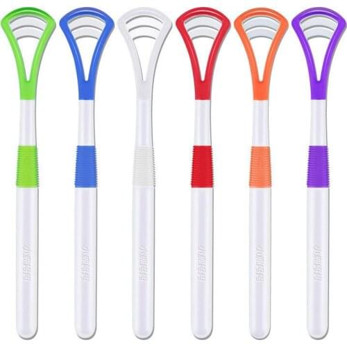 Tongue cleaner Oral cleaning tool Stainless ABS Material Cleaning Brush Maker Tongue Cleaner Scraper Oral Brush SU314