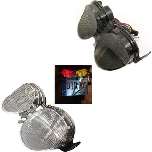 Aftermarket free shipping motorcycle parts New Rear Led Tail Light Fit For 2001-2002 Yamaha Yzf-R6 Yzf R6 Yzfr6 01 02 SMOKE