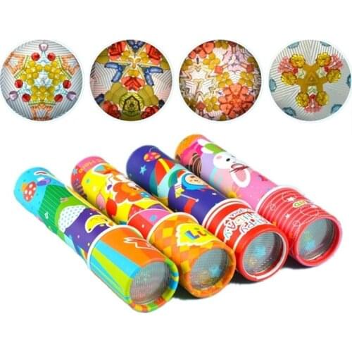 Kaleidoscope Childrens Toys Diy Classic Polygonal Prism Hand Stitching Paper Color Beautiful Parent-Child Interactive Gift Toy