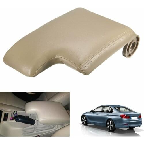 Leather Car Armrest Center Console Lid Cover For BMW E46 3 Series 1999-2004