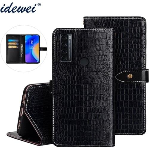 Flip Leather Case For TCL 20 SE Cover Luxury Wallet Case For TCL 20 SE Phone Case Coque