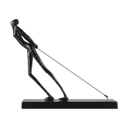 Creative figure Sport Black Resin ornaments Hotel model room sculpture Study Jewelry Soft Handicraft decorative props Crafts Go