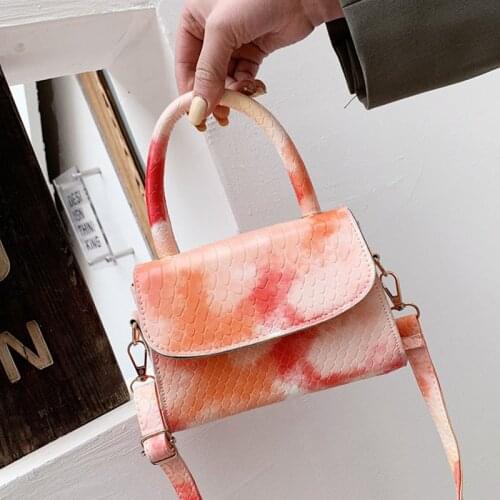 Mini Square Handbags For Women 2021 Retro Snake Skin Prints Crossbody Shoulder Bags Designer Top-Handle Female Small Totes Purse