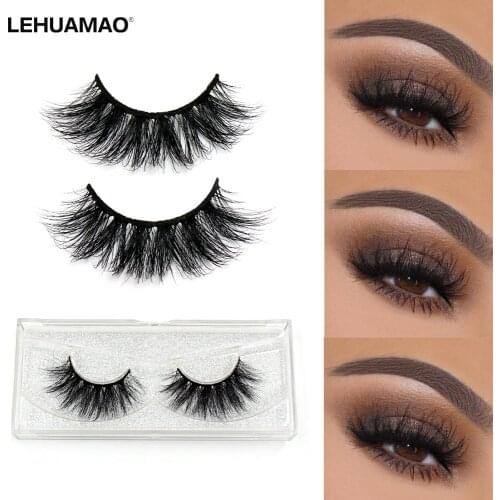 Mink Lashes 3D Mink Eyelashes 100% Cruelty free Lashes Handmade Reusable Natural Eyelashes Popular False Lashes Makeup E1- E21