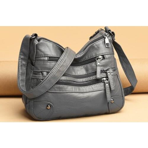 New Soft Leather Womens Shoulder Bags Multi-Layer Classic Crossbody Bag Luxury Designer Handbag and Purse Women Bag