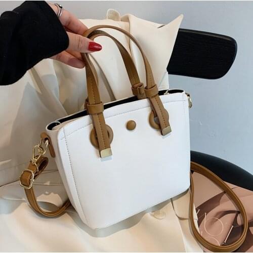 Wriufred Luxury design small bag female shopper handbags trendy fashion messenger bag street style portable tote bucket bag