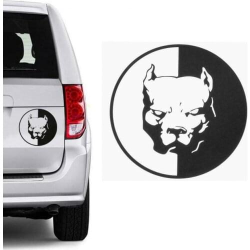 1PCS Reflective Auto Car Sticker Pitbull Dog Waterproof Non Fading Fashion Car Sticker Decoration Decal Auto Car Styling