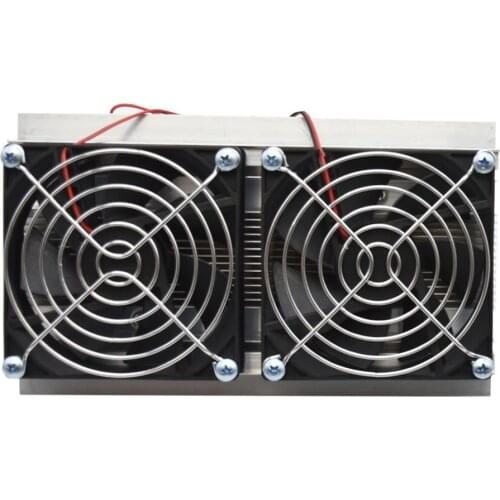 Thermoelectric Peltier Refrigeration Cooling System Kit Semiconductor Cooler Large Radiator Cold Conduction Module Double Fans