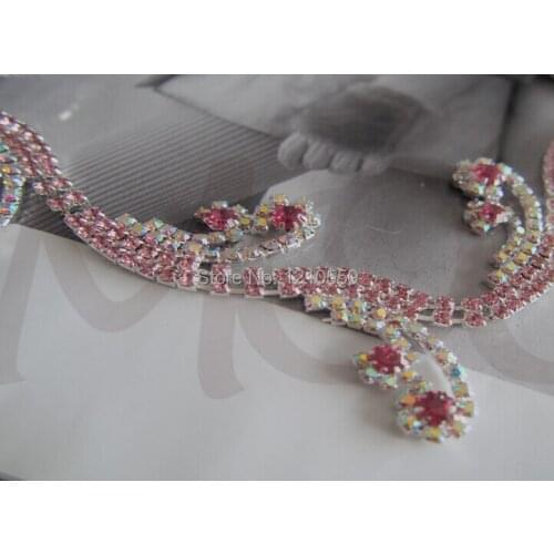 Gorgeous Pink 888 Crystal Rhinestone Trimming Chain DIY Craft Embellishment