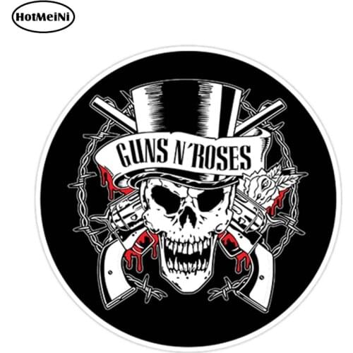 HotMeiNi 12cm x 12cm GUNS N ROSES Sticker Decal Vinyl Bumper Window Car Styling Vinyl Decal Decor Sticker
