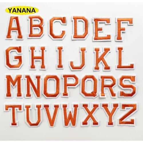 Alphabet English Letter Embroidery Iron On Patch For Clothing Badge Paste For Clothes Bag Pant DIY
