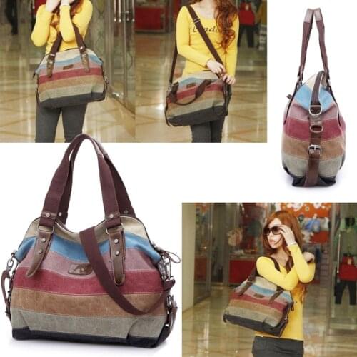 Women Shoulder Bag Canvas Satchel Crossbody Tote Handbag Purse Messenger Fashion 62KF