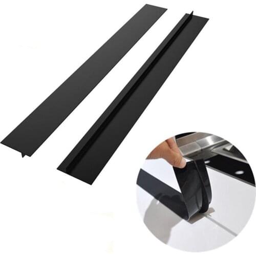 2Pcs/SetFlexible Kitchen Stove Counter Gap Cover Silicone Rubber Heat-resistant Stove Counter Gap Cover Kitchen Gadgets