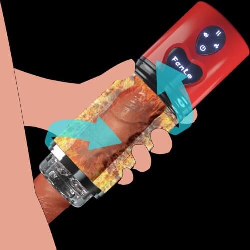 Automatic Telescopic Rotation Male Masturbator modes Silicone vagina real pussy adult masturbation Cup sex toys for men