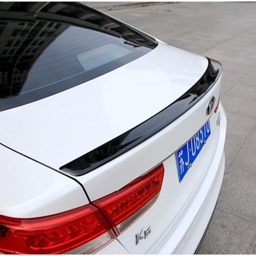 Car Accessories ABS Plastic Material Rear Trunk Lip Boot Wing Unpainted Color Rear Roof Spoiler For Kia K5 Optima 2016