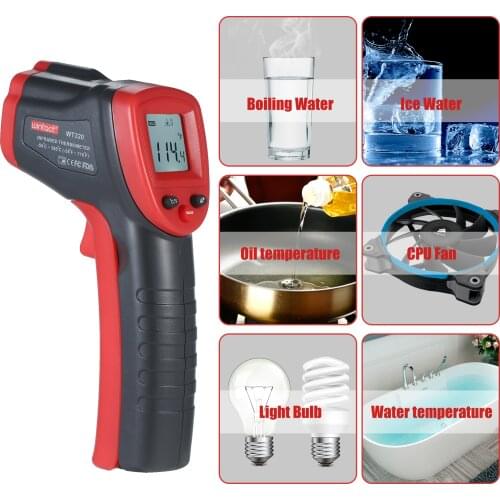 Non-Contact Infrared Thermometer Digital Thermometer Temperature Meter for Food Water Refrigerator HVAC Electricians