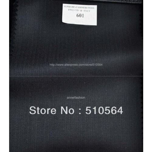 Free shipping 120s 100% worsted wool Custom made Business suit Men black hidden stripe Suit( jacket + pant + vest )