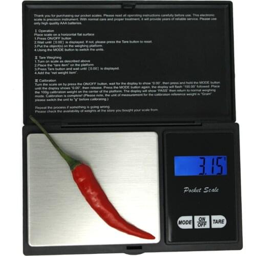 100g 200g 500g x 0.01g Digital kitchen Scale Jewelry Gold Balance Weight Gram LCD Pocket weighting Electronic Scales