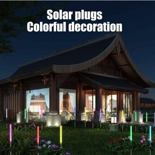 RGB Solar Lights Outdoor Garden Decorative LED Bubble Lights, Waterproof Aquatic Stakes, Pathway Yard Patio Deck Walkway Decor