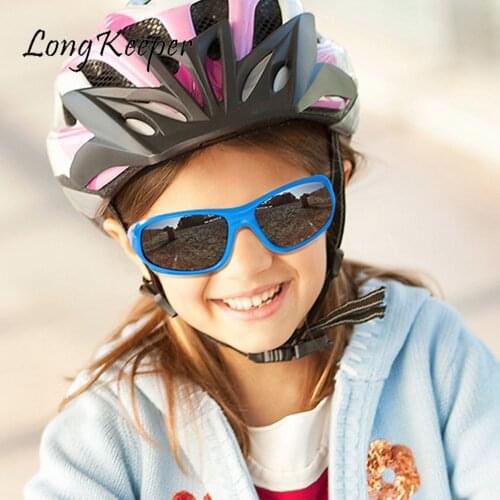 LongKeeper Children Sunglasses Boys Girls Kids Sports Goggles Child Glasses Square Oval Sun Glasses Baby Shades Eyewear Gafas UV