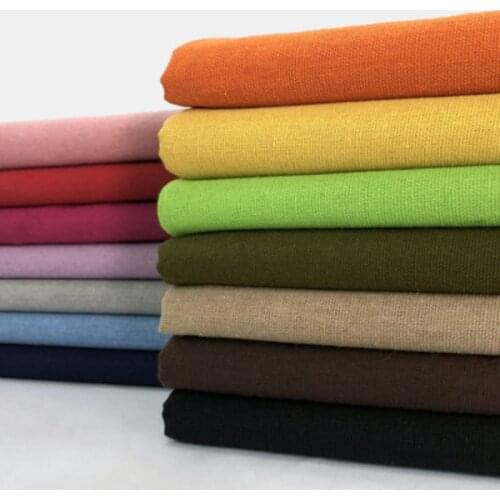 Home Textile Thin Cotton Linen Fabric,Home Decor,Sofa Cover Cushion Curtain Fabric Material,Black,Navy,Gray,Green by the meter