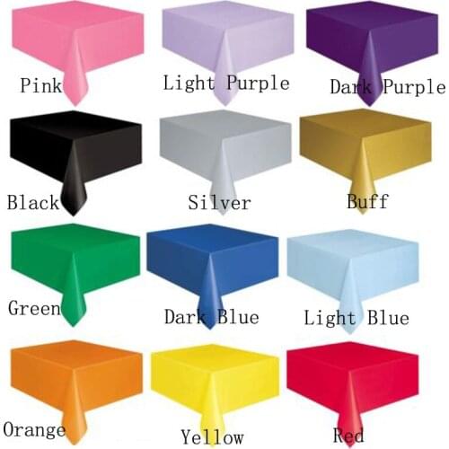 Environmentally friendly disposable plastic party wedding tablecloth catering party tablecloth for wedding birthday baby shower