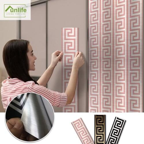 Funlife®20*100cm Geometric Fireplace decor kitchen Backsplash Wallpaper Furniture makeoverWaterproof Stair Wall Border Stickers