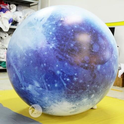 Hot Latest Advertising LED Light Ball Planets Inflatable Pluto Balloon