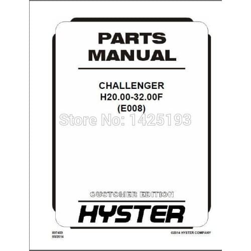 Hyster Spare Parts PDF 2017 for EURO FULL SET
