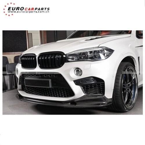 Carbon fiber X6 3D style body kit front lip fit for X6 front lip to 3D style
