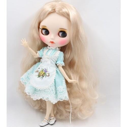 ICY DBS Blyth Doll For No.BL3139 Blonde hair Carved lips Matte face with eyebrow Joint body 1/6 bjd ob24 anime girl
