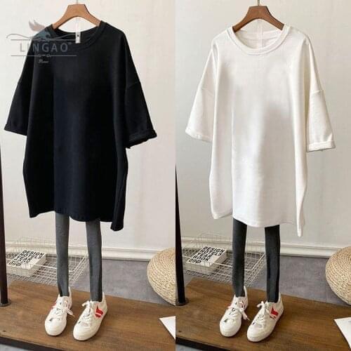 Женские однотонные футболки LINGAO China At AliExpress