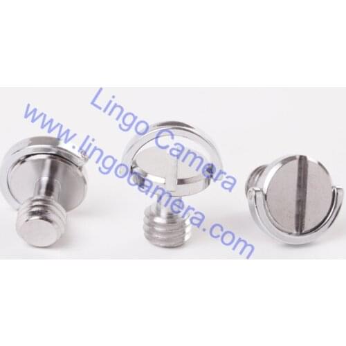 LL1473 3/8" Captive 3/8" D-Ring Hinged Screw for DSLR Camera Tripod Quick Release Plate