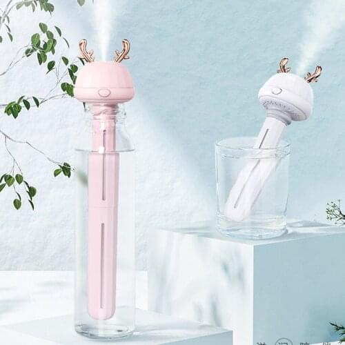 USB Mini Water Bottle Caps Humidifier Air Diffuser Mist for Car Home Office