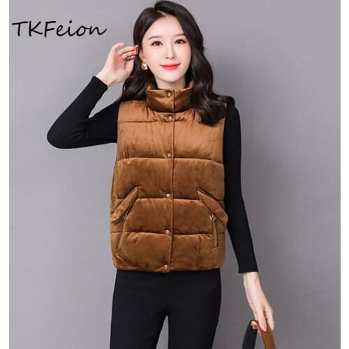 Fashion Womens Vest Coats Warm Velvet 2021 Ladies Winter Waistcoat Female Autumn Sleeveless Jacket Plus Size 3XL Single Breasted