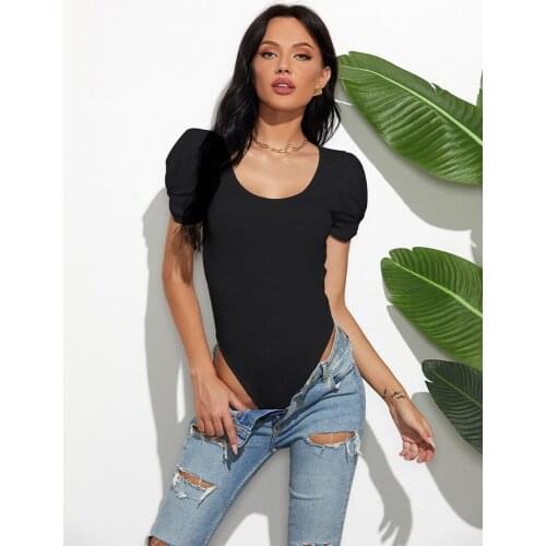 2021 Summer new sexy womens clothing all-in-one fashion self-cultivation, all-match inner and outer bottoming one-piece catsuit