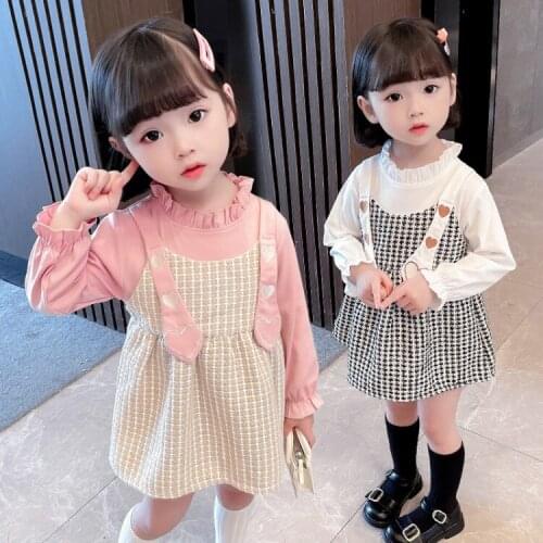 Baby girl dress autumn new girl foreign style small fragrance skirt kid spring and autumn fashionable princess dress