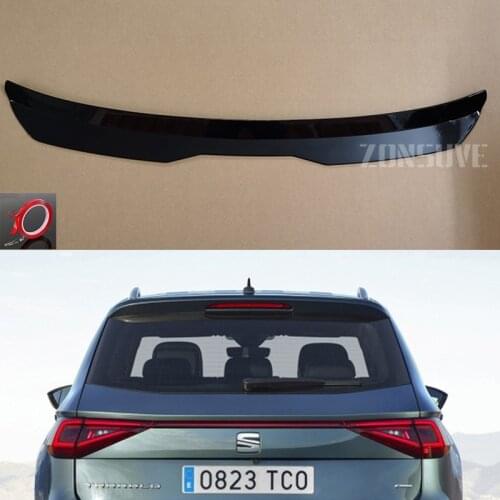 Use For Seat Tarraco 2018-2020 Year Roof Spoiler Carbon Fiber Look Accessories Body Kit Factory Style