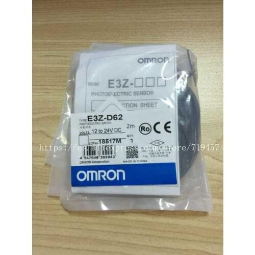 %100 NEW E3Z-D62 SENSOR OPTO REFL 1M PREWIRED MOD