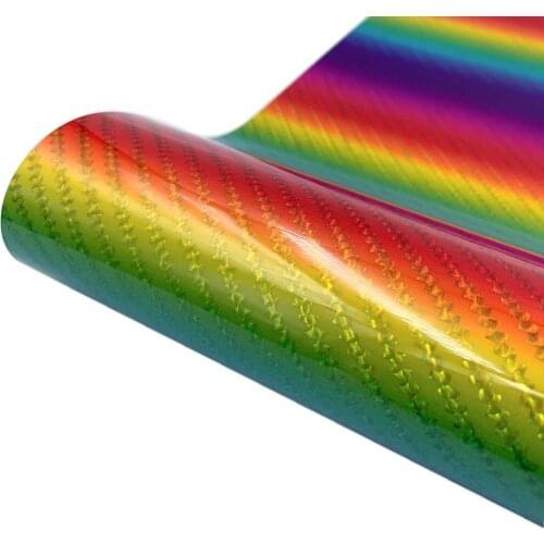 Rainbow Self-adhesive Vinyl Car Wrap Film Foil for Car Wrapping Decoration DIY Vinyl Sticker Auto Vehicle Decal