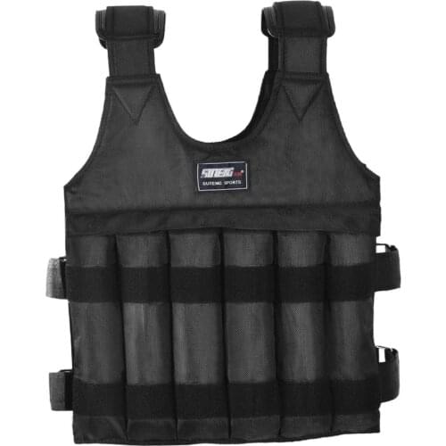 50KG Adjustable Workout Weighted Vest Exercise Strength Training Fitness Accessories