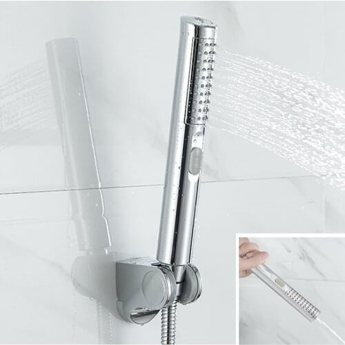 Handheld Bathroom Faucet Sprayer ABS Plastic Pressurized Jet Spray Toilet Cleaning Hand Sprayer Set 2 Function Hand Shower Head