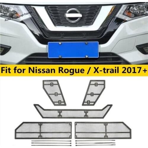 Car Front Grille Insert Net Insect Screening Mesh Cover Trim For Nissan Rogue X-trail 2017 2018 2019 2020 Exterior Accessories