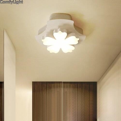 Modern Flower LED Ceiling Light Living Room Bedroom home shop Nordic Lighting Fixture Lamp atelier Aisle corridor White loft led